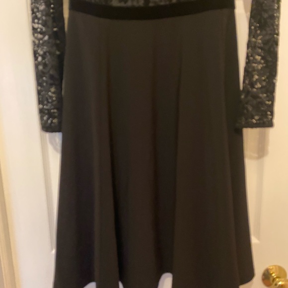 Ralph Lauren Lace Sleeve Black Dress - Picture 6 of 6